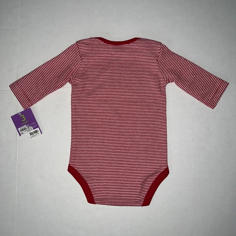 NWT Carters Baby wiggle in Bodysuit &‎ My First Christmas Bib Gift Set 3 Months